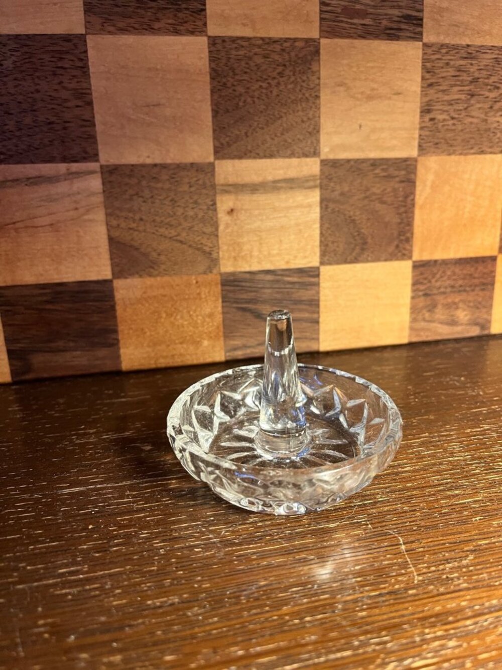 Clear Glass Ring Dish A1305